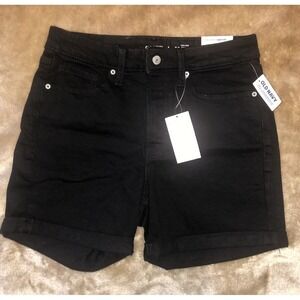 New Old Navy Shorts Womens Size 8 Black OG High Rise Straight 5 pocket design